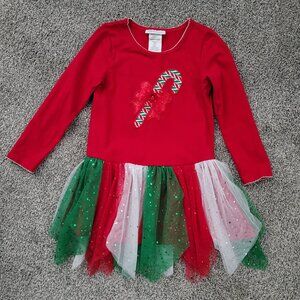 Bonnie Jean Christmas Candy Cane Dress 6X